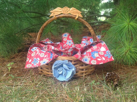 Girl S Little Red Riding Hood Woven Tan Basket With Red Etsy Girl S Little Red Riding Hood Woven Tan Basket With Red Etsy