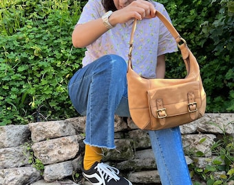 Light Brown Leather Handbag, Fossil Brand
