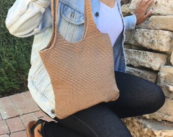 Brown Crochet Bag the Sak Brand - Etsy display picture 1