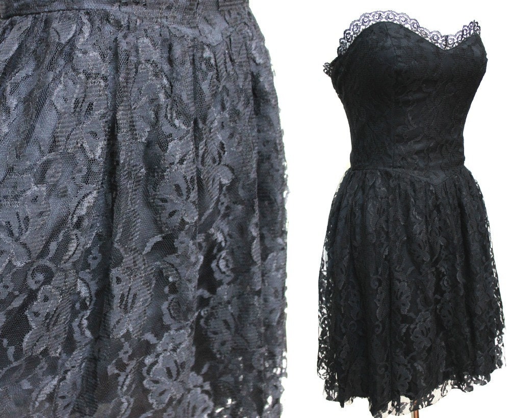 ALL BLACK Lace Strap Dress