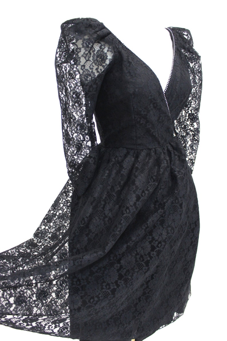 Black Lace Dress Rhinestones - Etsy
