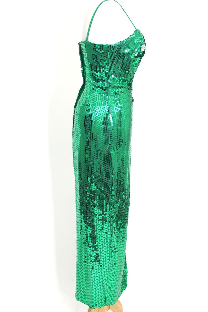 80s green dress