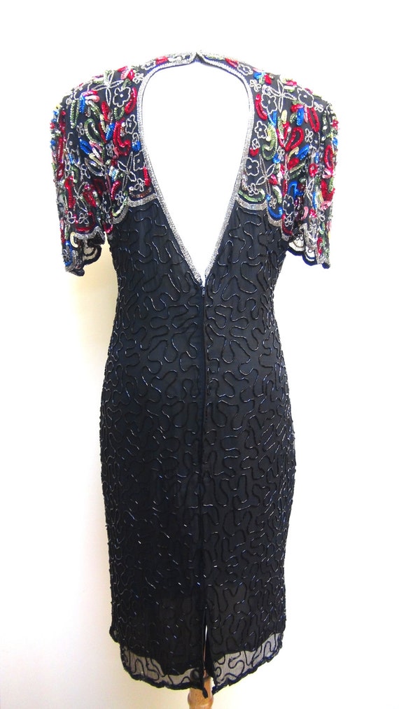 Sequin Dress - Vintage Medium Party - image 5