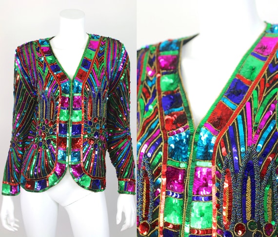 vintage sequin blazer