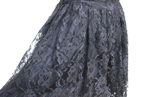 Black Lace Strapless Dress - image 4