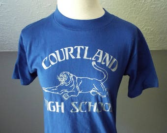 Vintage DEAD STOCK Short Sleeve Courtland Hight School T-Shirt by Collegiate Pacific