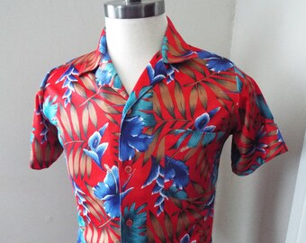 Vintage Short Sleeve Button Down Hawaiian Shirt by Youngbloods