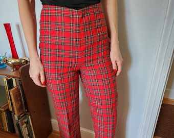 Pantalones a cuadros vintage