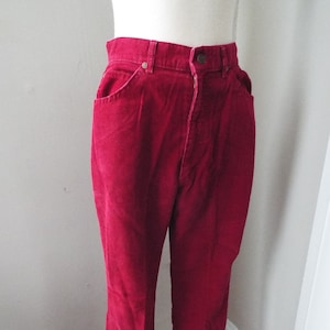 Vintage Deep Red Corduroy Pants by Lee -  Canada
