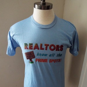 Vintage Realtors Bügelbild T-Shirt von Screen Stars