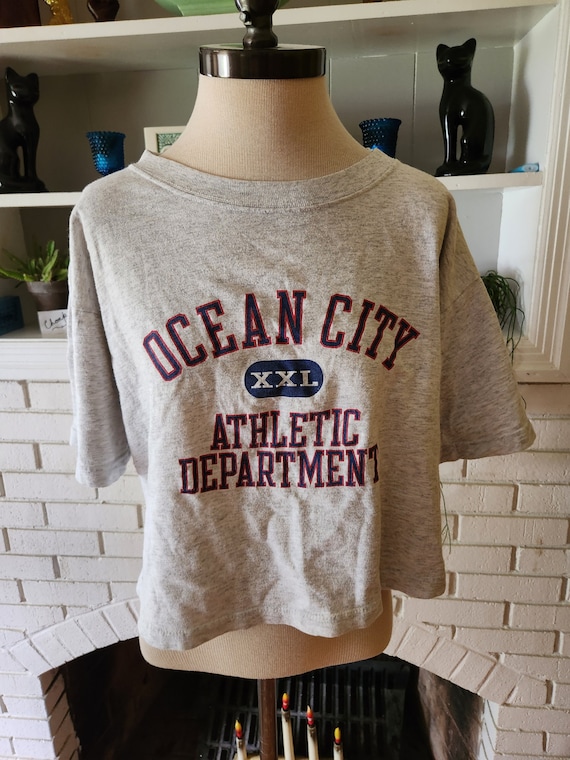 Vintage Ocean City Cropped T Shirt by Gear for Sp… - image 1