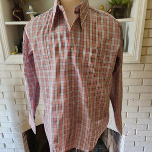 Vintage Langarm Button-Down Gestreiftes Hemd von KMart