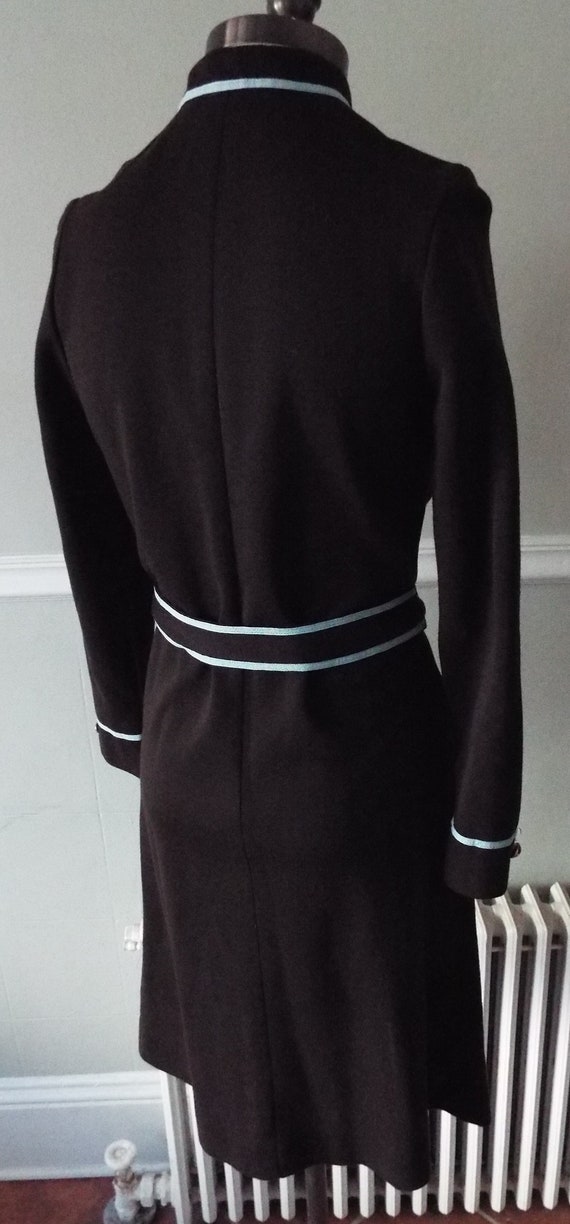 Vintage Long Sleeve Brown Dress - image 3