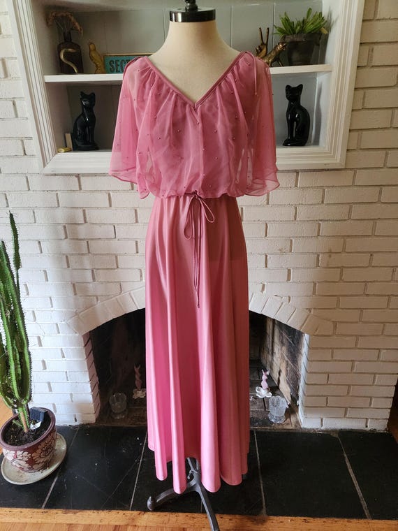 vintage pink beaded dress STUNNING Vintage Y2K Sue Wong Beaded Silk Floral Maxi Pink Dress RARE!!! Sz 8