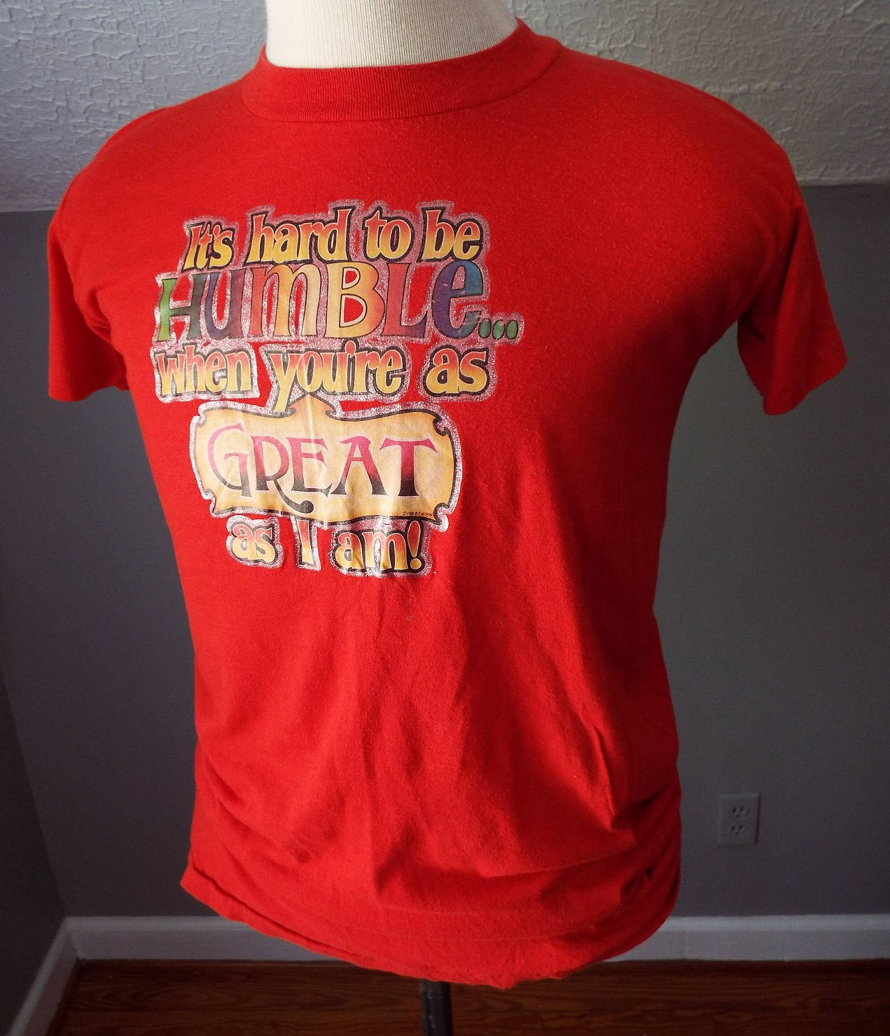 Vintage T-shirt With Iron-on by Devknit - Etsy