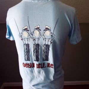 Vintage DEAD STOCK Short Sleeve Ocean Isle North Carolina Pocket T-Shirt image 3