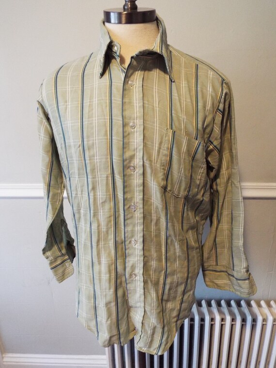 Vintage Long Sleeve Button Down Striped 
