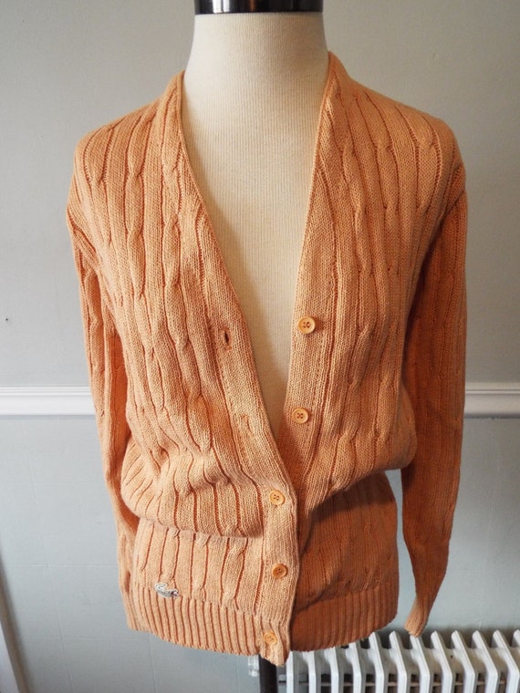 Vintage Long Sleeve Cardigan Sweater by Izod Lacos