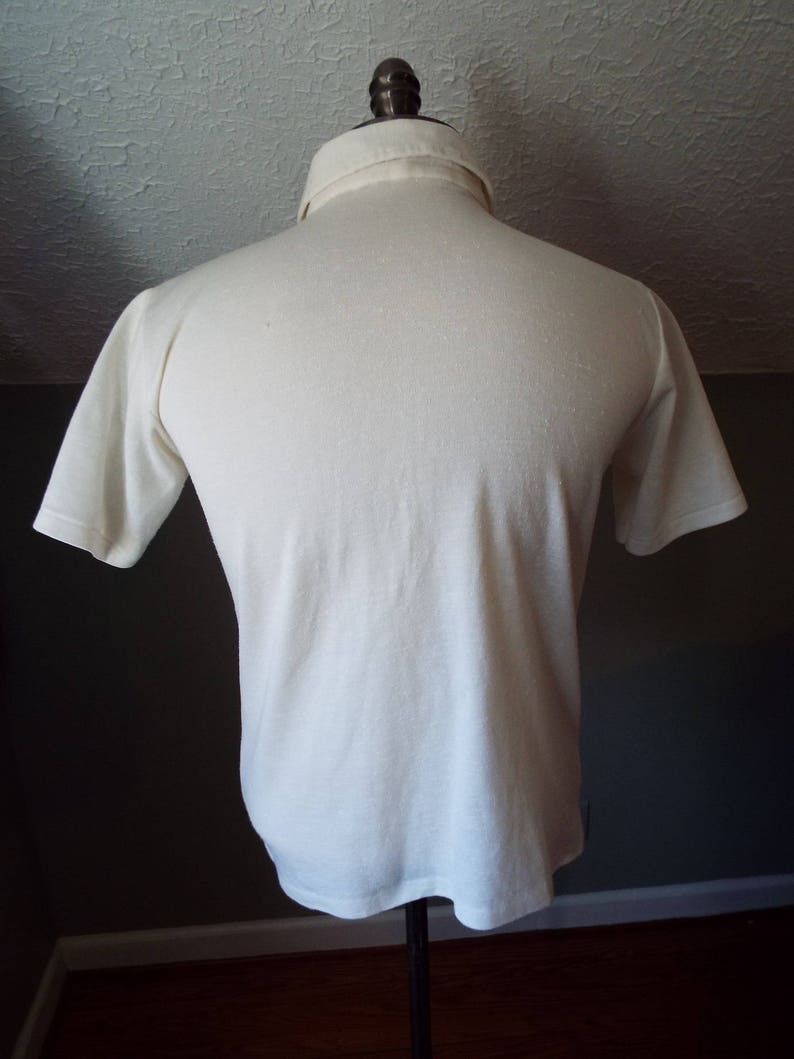 Vintage Short Sleeve Striped Polo Shirt