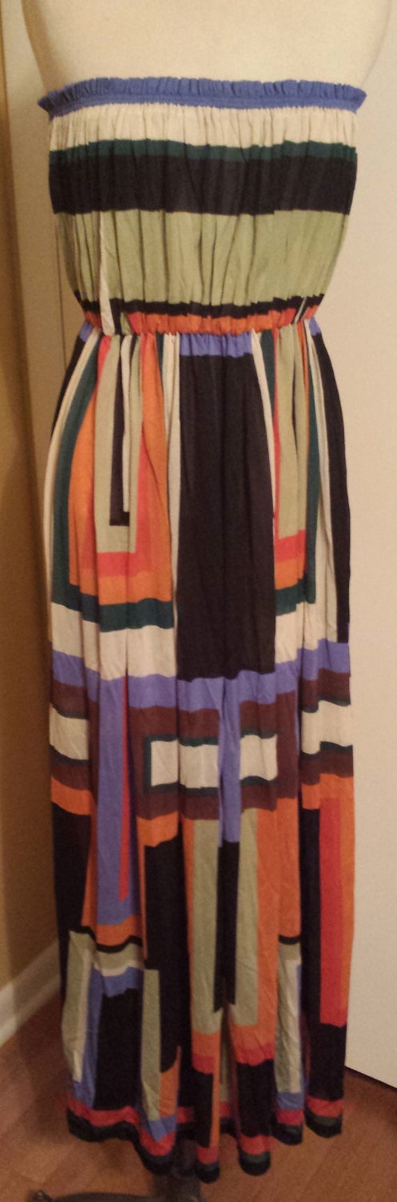 Vintage Strapless Gottex Beach Wear Dress from the