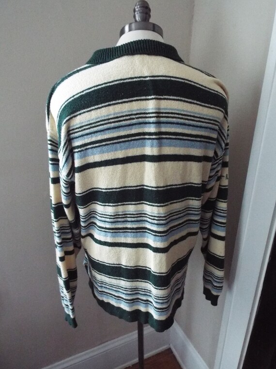 Vintage Long Sleeve Striped Sweater by Fila - image 3