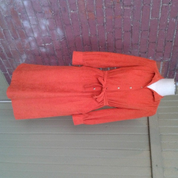 Vintage Orange Dress by California Girl Size 10