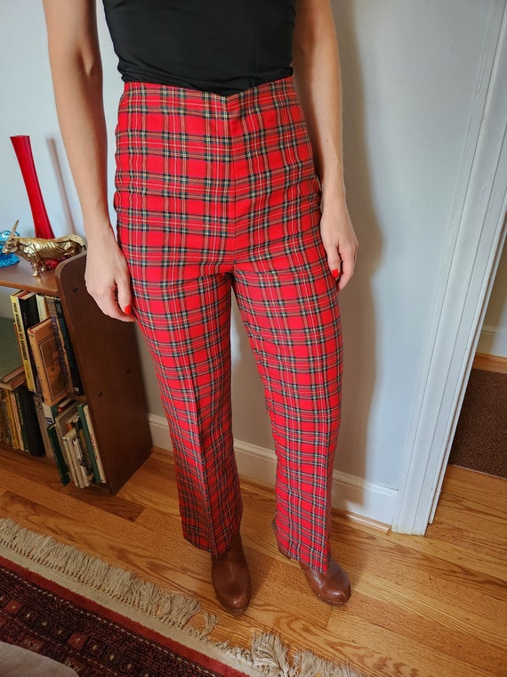 Vintage Plaid Pants - image 1