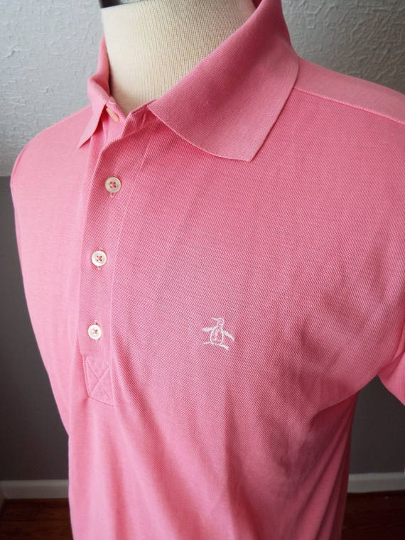 Vintage Short Sleeve Pink Polo Shirt by Munsingwe… - image 2