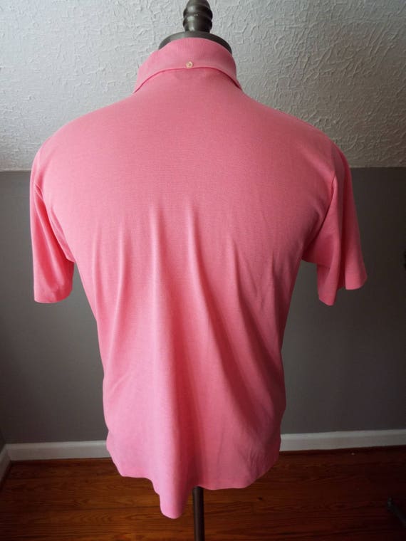 Vintage Short Sleeve Pink Polo Shirt by Munsingwe… - image 3