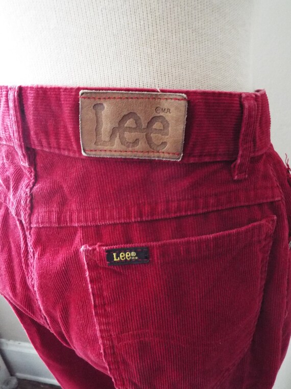 Vintage Deep Red Corduroy Pants by Lee 