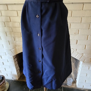Vintage Dark Blue Skirt from the 1970s/80s
