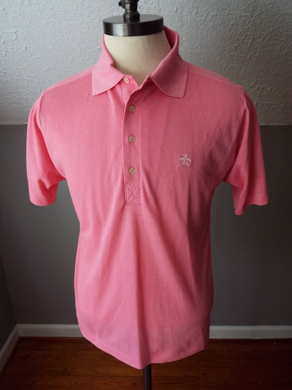 Vintage Short Sleeve Pink Polo Shirt by Munsingwe… - image 1