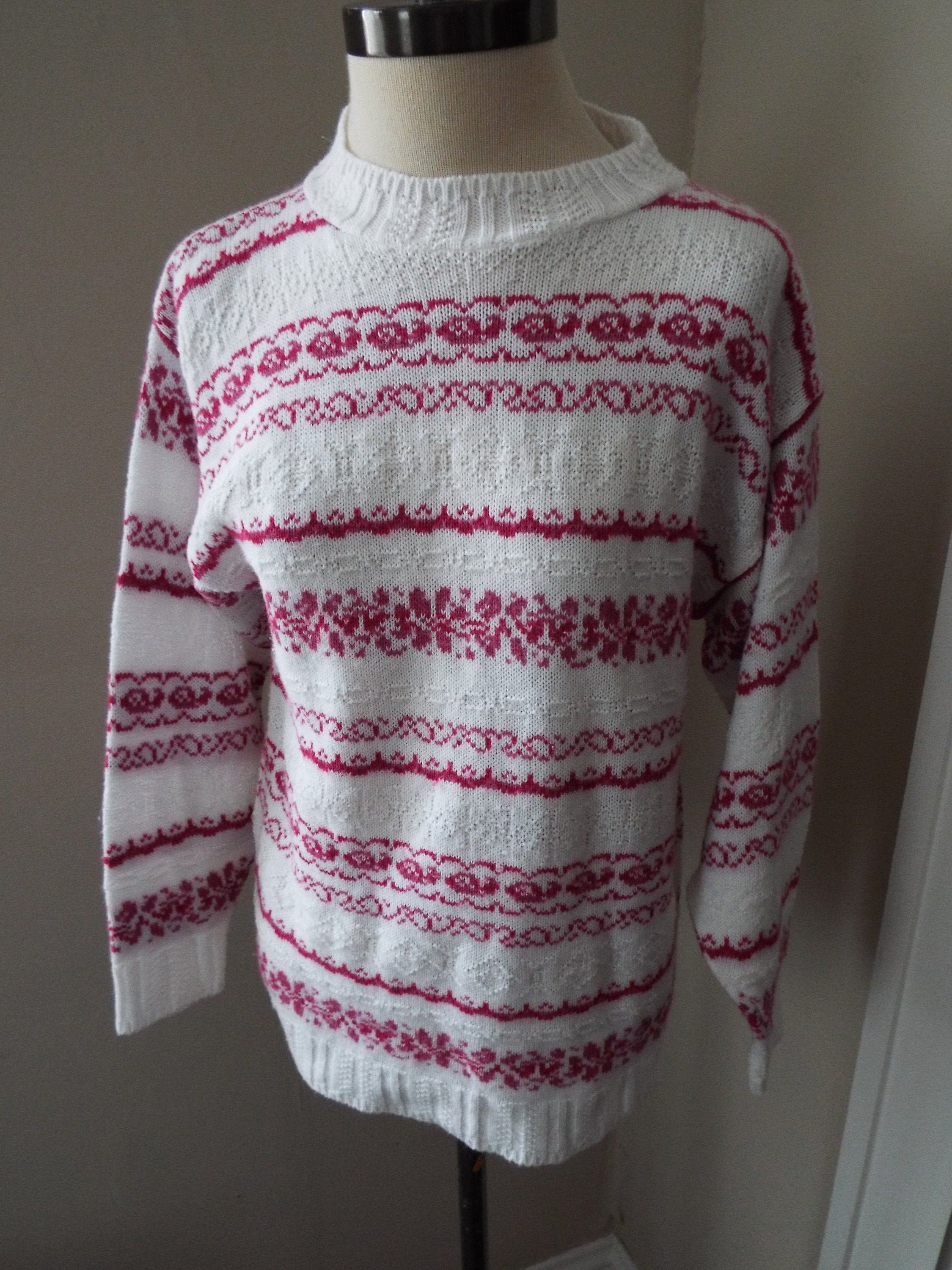 Vintage Long Sleeve Sweater by Hot Cashews - Etsy