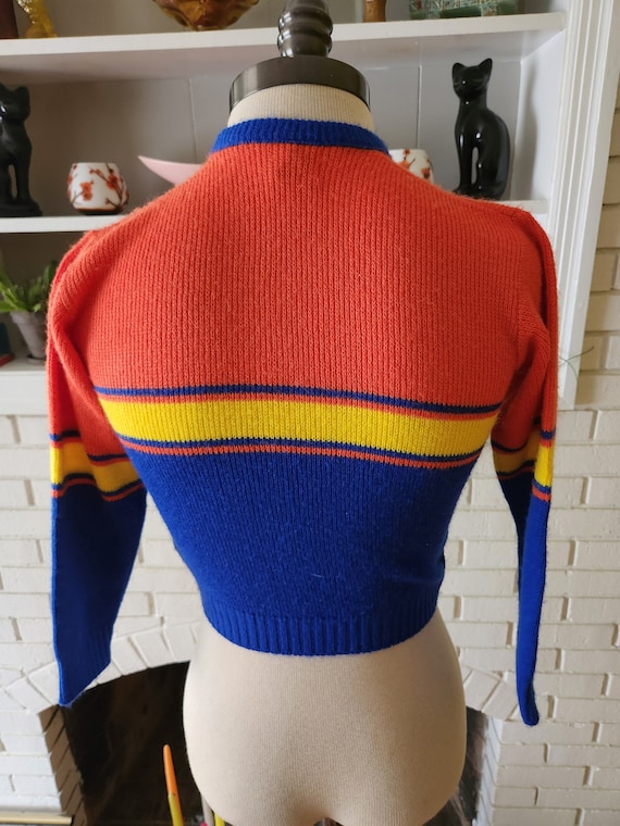 Vintage Child Size Striped Sweater by Donmoor - image 3