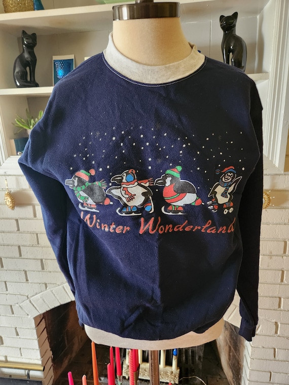 Vintage Winter Wonderland Sweatshirt - image 1