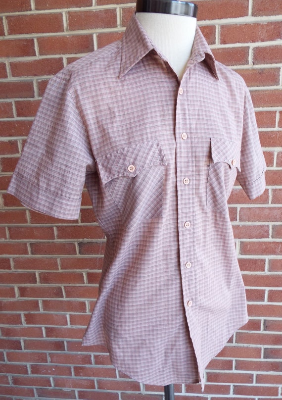 Vintage Short Sleeve Button Down Shirt by Sears Th