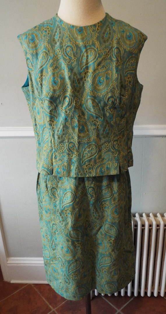 Vintage 2 Piece Vest and Skirt Set