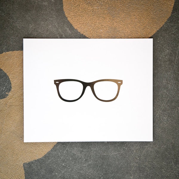 Spectacles - Gold Foil Print