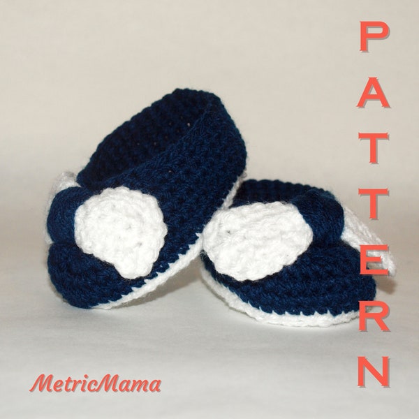 Baby Ballet Flats - Newborn - 1 year - Crochet Pattern