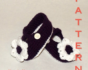 Baby Mary Janes - Newborn - 1 year - Crochet Pattern