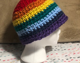 Rainbow Gay Pride Queer Pride Hat beanie toque