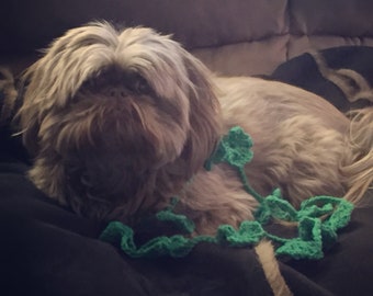 St. Patrick's Day shamrock lariat scarf