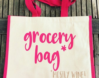 Jute & canvas market/ grocery bag