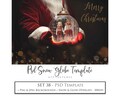 PHOTOSHOP TEMPLATE, Digital Background, Snow Globe. Santa Psd Template, No. 38. Png Photo Overlay, Christmas Clipart Bauble, Xmas, Ai Art