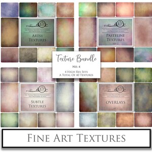 40 Fine Art TEXTURES, Digital BUNDLE / No. 4 / Photography, Scrapbooking, Background, Photoshop Overlays, High Resolution Textures