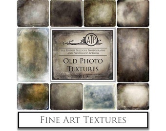 Old Photo TEXTURES Set 3, Vintage style aged Photo Overlays, Digital paper, Scrapbooking, Background Texture, Photoshop, High Resolution