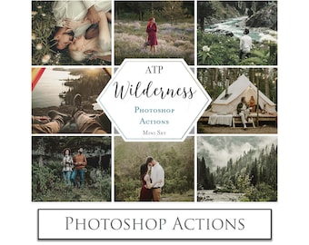 PHOTOSHOP ACTIONS Wilderness Photography, Digital Photo Edit, Newborn, Family, Wedding, Maternity. ATP Textures