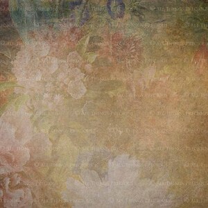 10 Fine Art Floral TEXTURES Old Masters Background Set 4 / Photography, High Res, Digital Scrapbooking, Flower Print, Photoshop Overlays image 3