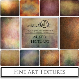 10 Fine Art Digital TEXTURES - MIXED Set 1 / High Res, Textured Backdrop, Photography Background, Scrapbooking, Photoshop Texture