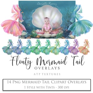 MERMAID Tails, png Clipart, Photography Overlays, FLOATY Tails - Png Clipart, Digital, Photo Edit, Photoshop Overlay, Fin, Ocean, Sea